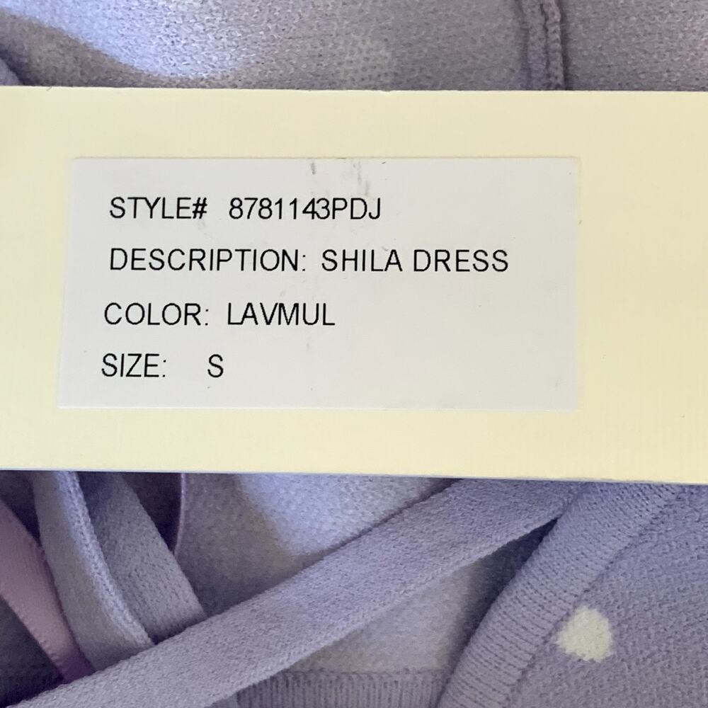NWT Ronny Kobo Shila Polka Dot Cutout Mini Dress‎ in Lavender - Picture 10 of 10